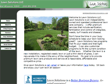 Tablet Screenshot of lawnsolutionsllc.com